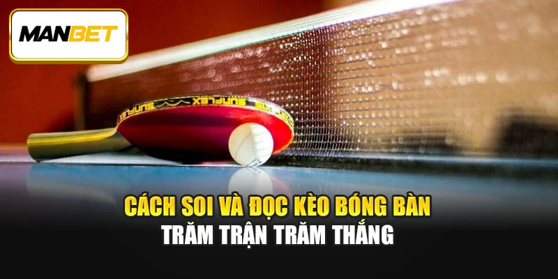 Cách soi và đọc kèo bóng bàn trăm trận trăm thắng 